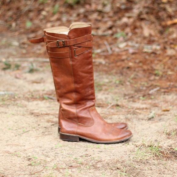 Frye Shoes - Frye | Tall Cognac Leather Riding Boots